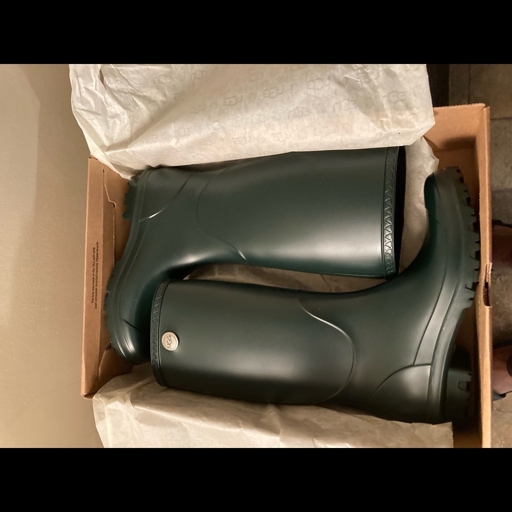 UGG RAIN BOOTS HUNTER GREEN